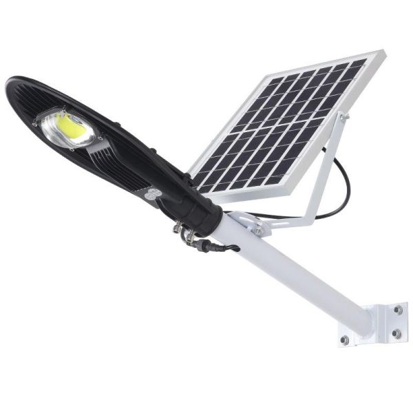 Solar Power High Lumen 30W 60W 100W 150W Cob Street Light With Solar Panel Aluminum die-casting housring