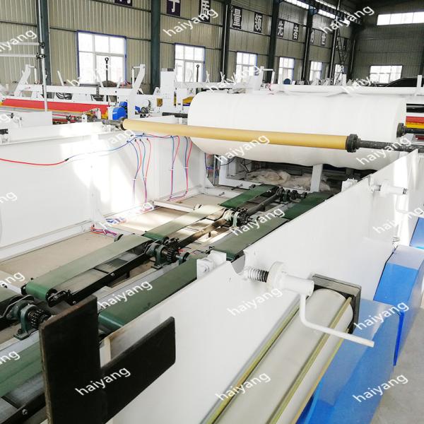 Automatic Embossed and Perforated Toilet Tissue Paper Making Kitchen Towel Rewinding Paper Machine