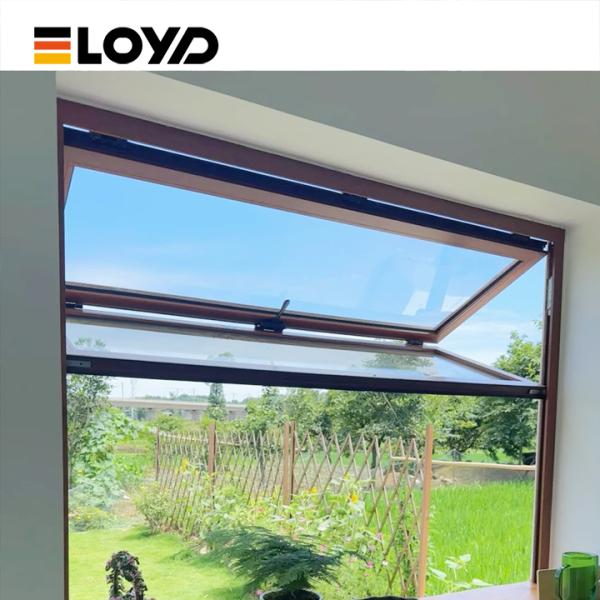 Aluminum Folding Window with Double Glazed Tempered Glass