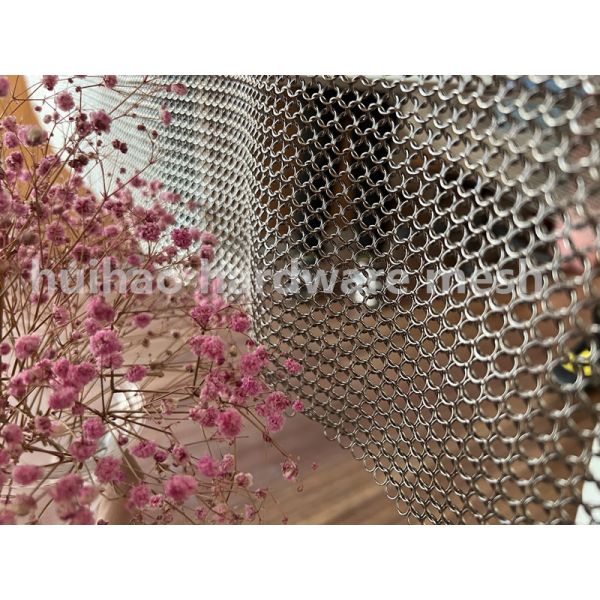 3.3kgs 316l Metal Mesh Drapery Weld Type Chainmail Rings Stainless Steel
