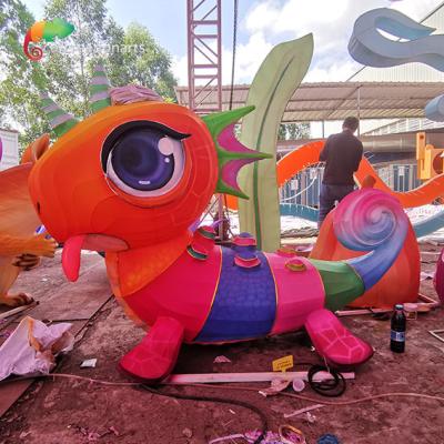 Lagarto Vermelho Lanterna de Luz Chinesa Decoração do Festival para Eventos de Natal
