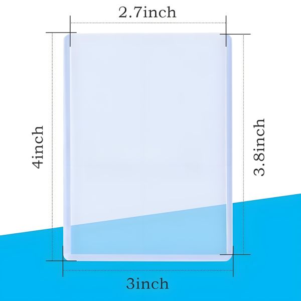 Solid Clear 35PT Toploaders PVC Vinyl Card Protector Holder for Sports Game Trading Card Toploaders