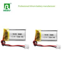 Celda de batería de polímero de litio 3.7V 901430 360mAh 1.33wh Paquete de batería de polímero de litio recargable