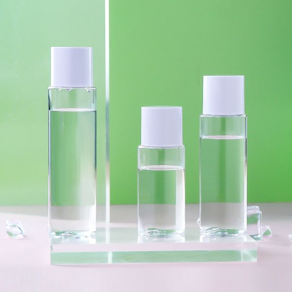 Transparent PET Toner Bottle - Leak-proof Plastic Cosmetic Bottle with Customizable Options for Skincare Packaging