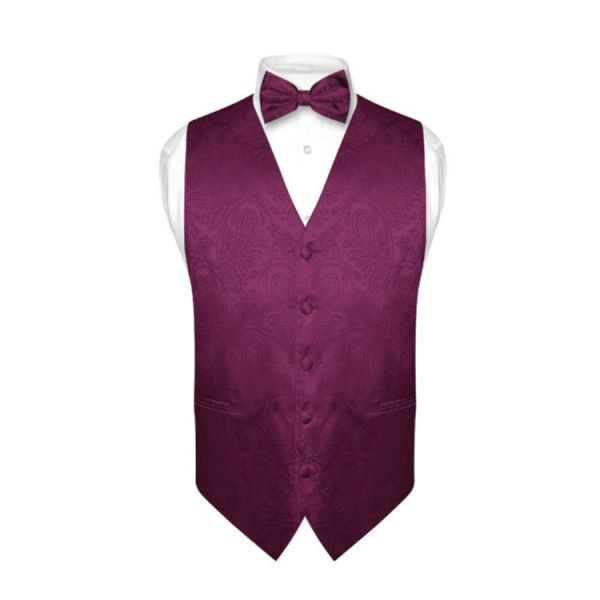Mens quality paisley vest