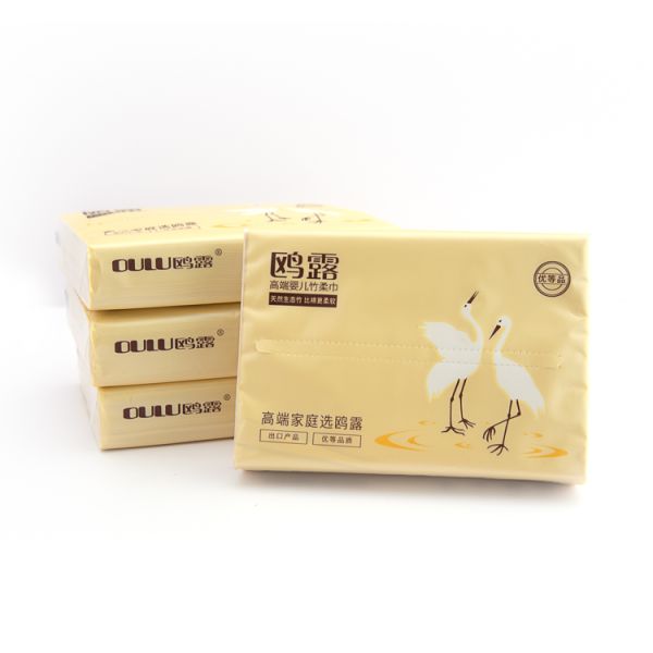 100% Virgin Bamboo Pulp Soft Baby Care Extra Soft Baby Dry Facial Tissue Paper