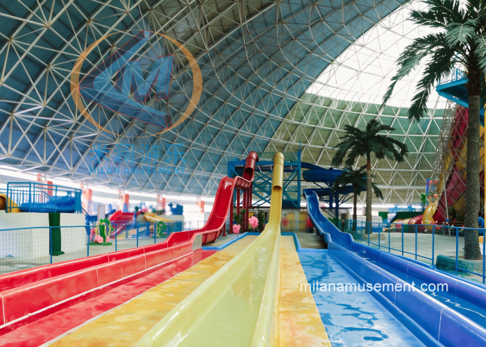 Classic Wave Racing Slide – Multi-Track Water Slide for Water Parks