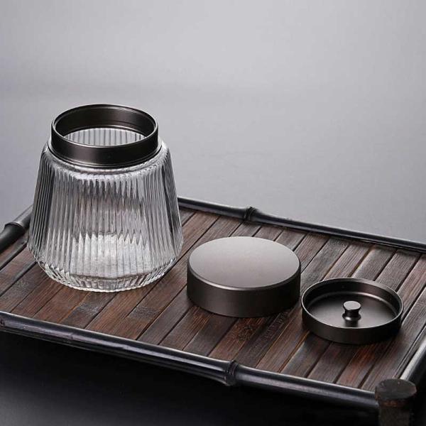 300ml Scented Tea Glass Storage Jars With Double Sealing Cover