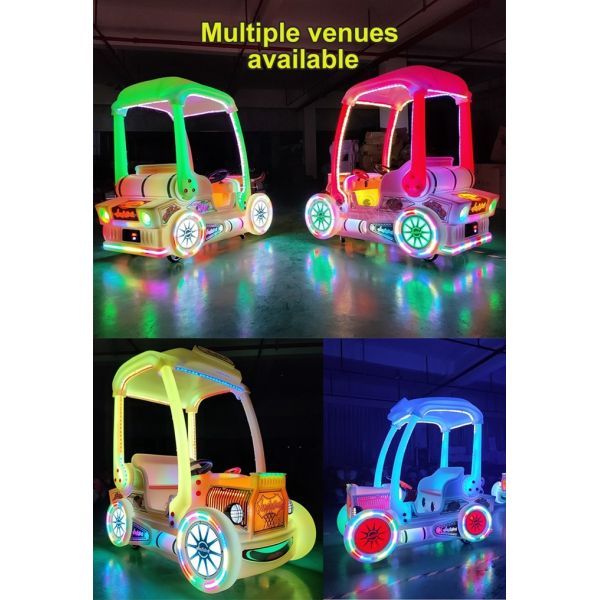Electronic Old Roof Kids Bumper Car Riding Game Rain Proof