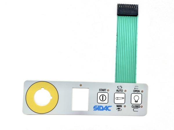 2.54MM Connector LED Membrane Switch Long Lifespan High Performance