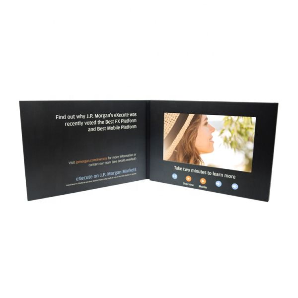Creative 2.4 4.3 7 Inch LCD Display A4 Video Brochure A5 Digital Greeting Card For Brand Business birthday card