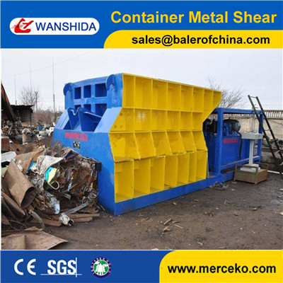 High effciency Automatic Container Scrap Metal Shear with 40tons/day shearing