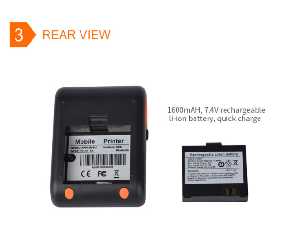 Принтер 80mm/s получения читателя штрихкода RS232 Bluetooth термальный