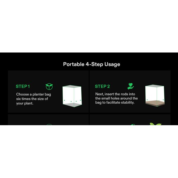 Nursery Growing Bags Large, 7.8x8.6 inches Biodegradable Fabric Seedling Grow Bag, Seed Starting Pots Pouches