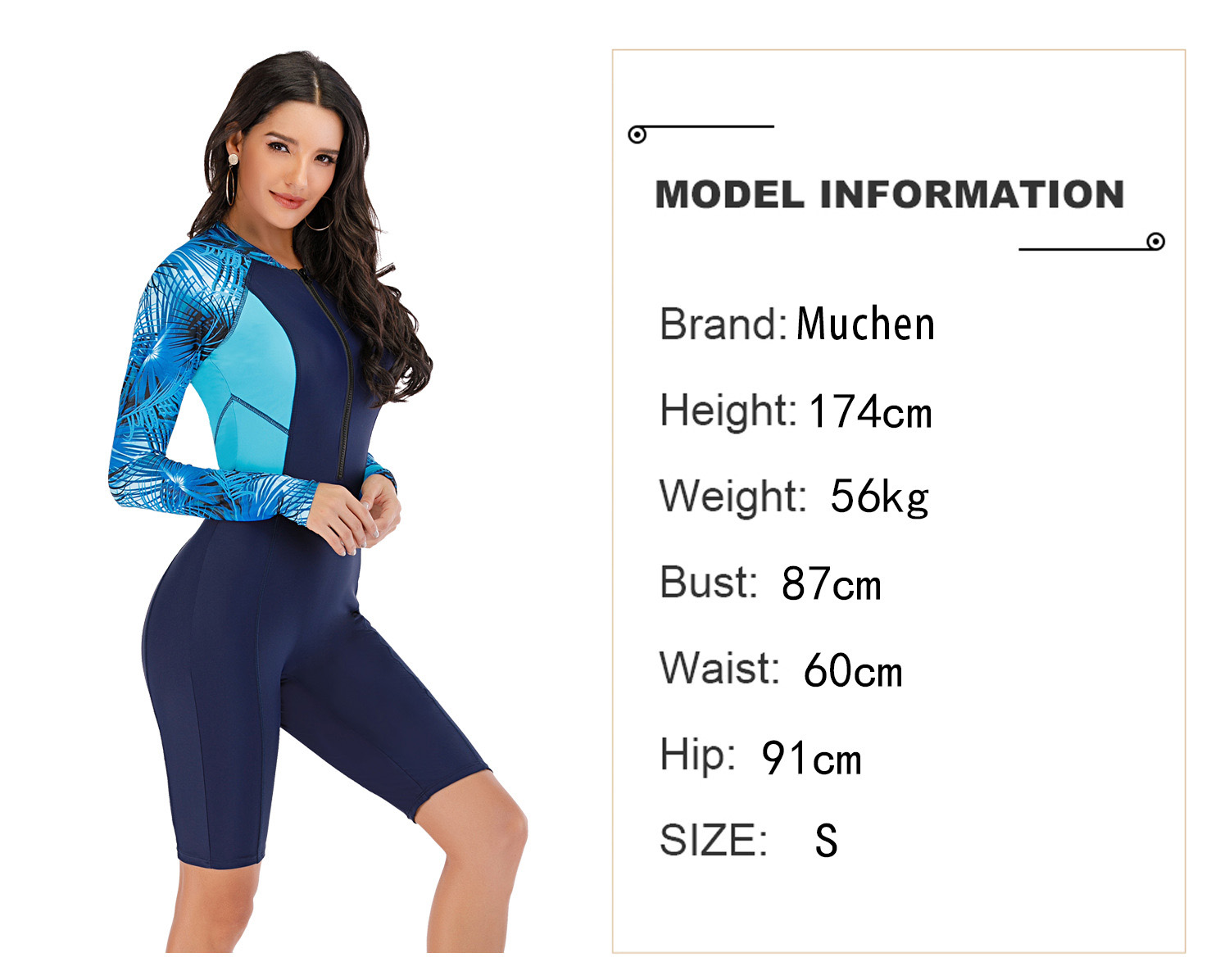 Костюмы женщин полиэстера Sunproof занимаясь серфингом застегивают на молнию цельный длинный купальник рукава