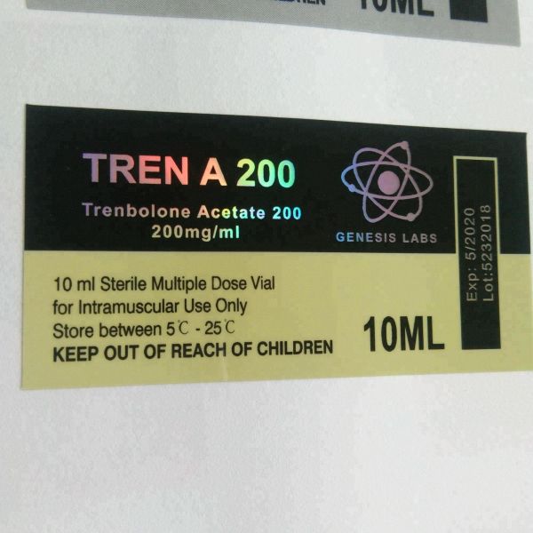 Rótulos de Frasco Brilhante para Injeção Farmacêutica 20ml