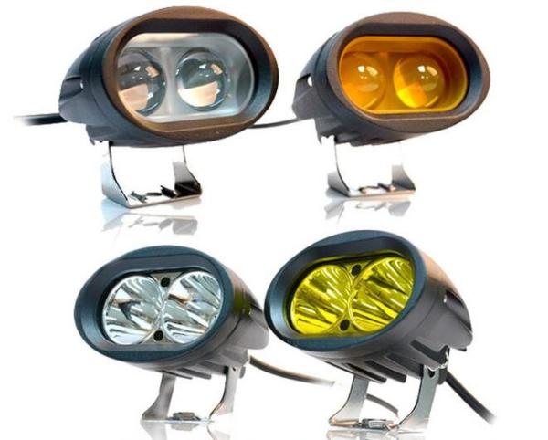 Amber White 20W Jeep Wrangler Led Driving Fog Lights IP68 20w Spot / Flood Beam