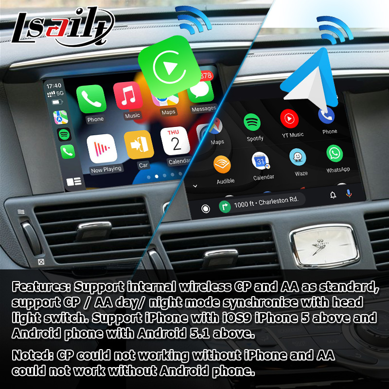 Экран телефона беспроводного carplay андроида Infiniti Q70 автоматический отражая коробку средств массовой информации проекции Lsailt