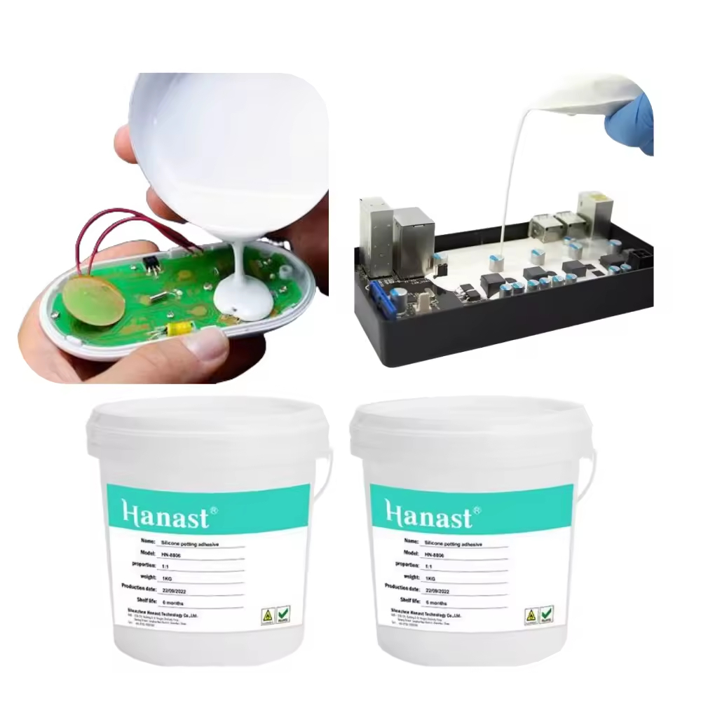Two-Component RTV Silicone 2.0 High Thermal Conductivity Grey Silicone Potting Compound For Battery