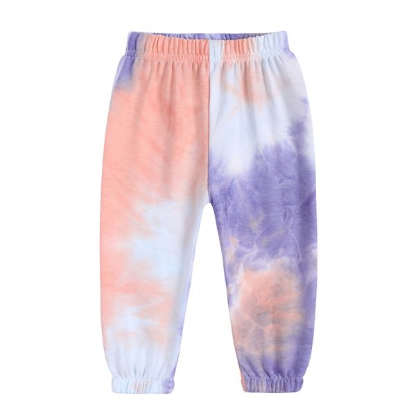 Jogging Spring Children'S Clothing Tie Dye Two Piece Jogger Set