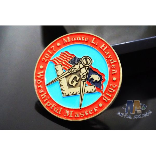 Lightweight Coast Guard Challenge Coins , Personalized Military Coins Eco Friendly