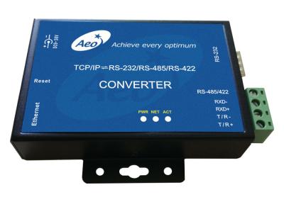 RS232 RS485 RS422 10 100Mbps Serial To Ethernet Converter Single Port