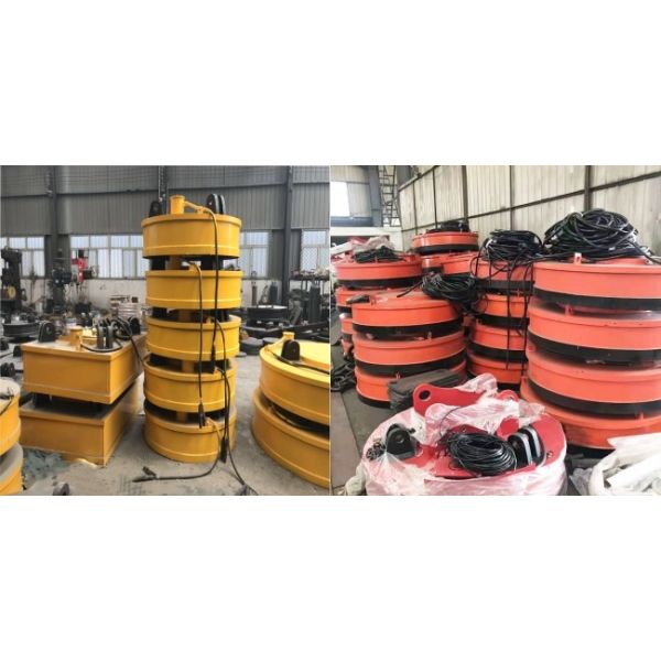 Промышленный поднимаясь Lifter магнита цыпленка электромагнита круговой для стального утиля