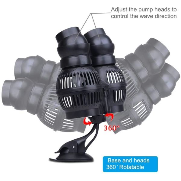 Submersible Wave Maker Aquarium Pump 16W For Freshwater Saltwater