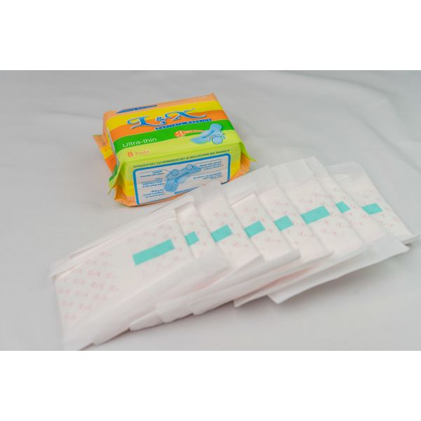 8 Pads Menstrual Napkin Pad 240mm Breathable Absorbent Menstrual Pads With Wings