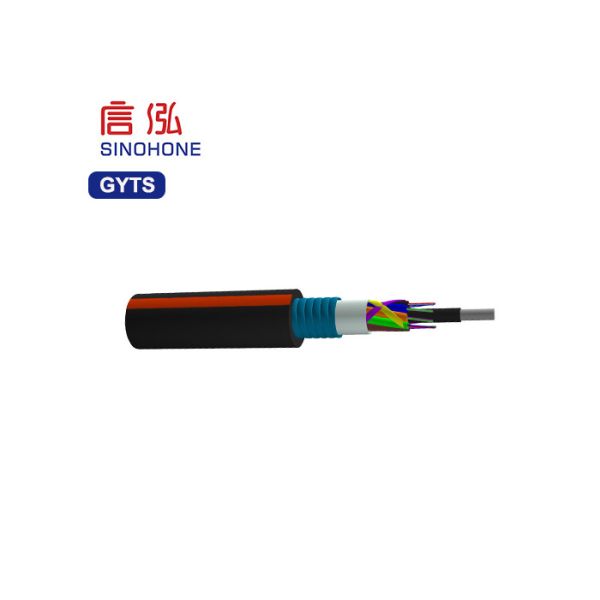 Network Outdoor Armored Cable , Aerial Fiber Optic Cable Hydrolysis Resistant