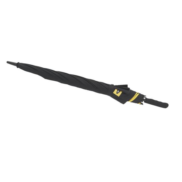 30 Inch Black&Yellow Double Canopy Golf Umbrella With Custom Logo Printing