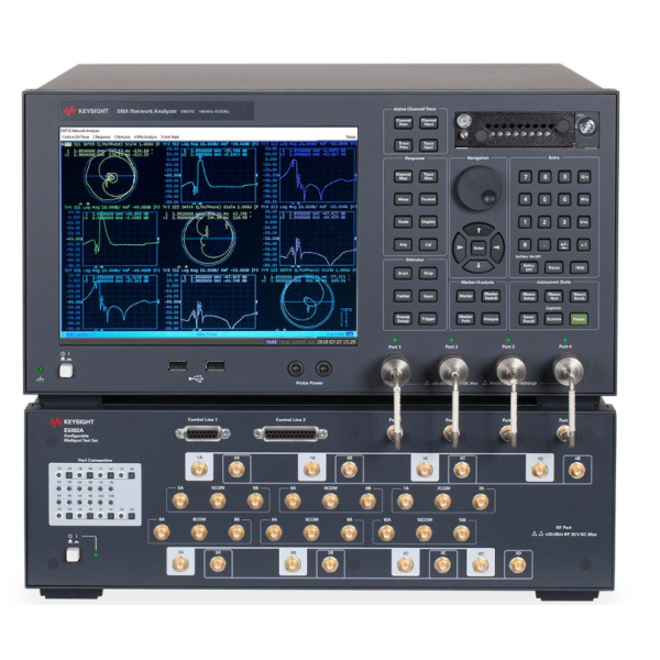 Keysight E5071C ENA Series RF Vector Network Analyzer with 9kHz to 8.5GHz Frequency Range and 123dB Dynamic Range for High Precision S Parameter Measurement