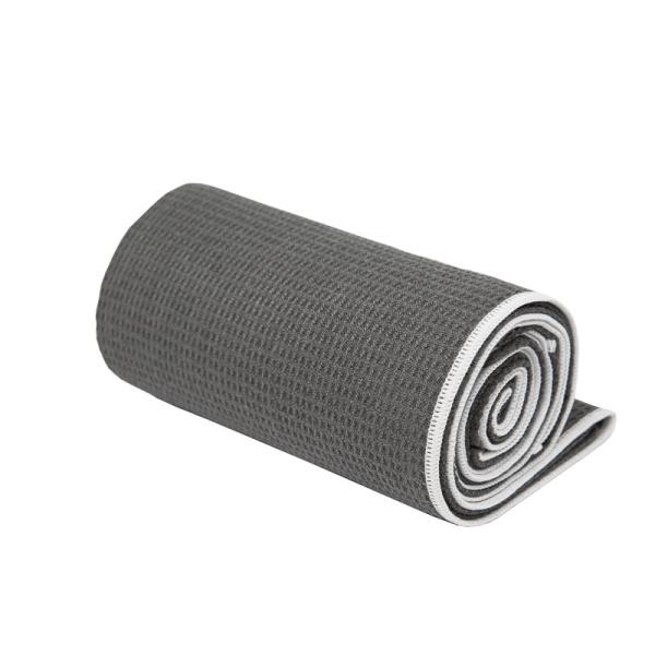 Double Sided Yoga Towel Custom Logo Rpet Microfiber Yoga Mat With Non Slip Silicone Microfiber Yoga Towel