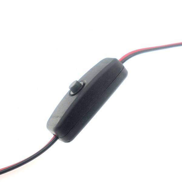 Customized In-line Switch Button on off Power Cable for Led Lamp Motor
