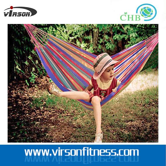 Virson Wholesale Outdoor Canvas Hammock with Polyester Cotton Canvas Material