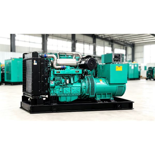 Electric Start Open Generator Set with 500 KW Power Output and 500 Liters Fuel Tank Capacity