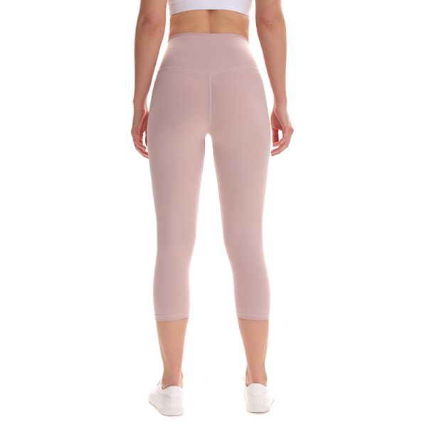 Spandex Polyester Women Gym Leggings Ladies Elasticated Cropped Trousers