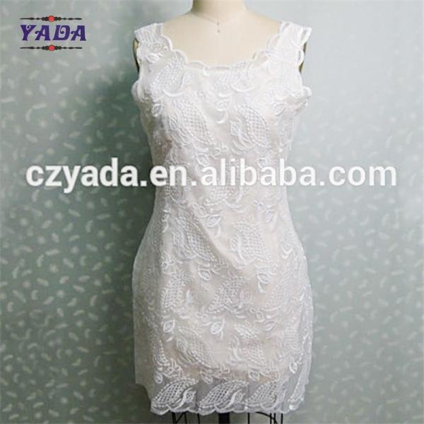 Ladies summer women sexy dresses ladies western designs with embroidery organza dress