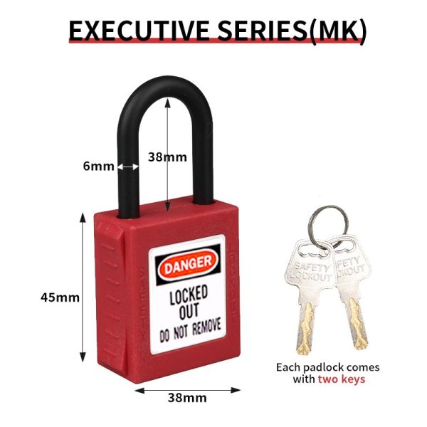 Rarlux High Quality Top Security Industrial Hardened Alloy Steel Shackle Padlock Keyed Eco-Friendly Solid Brass Cylinder Lockout