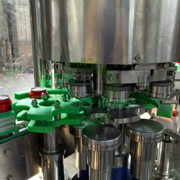Monoblock Auto 2 In 1 12-4 Open-Air Juice Cans Filling Machine
