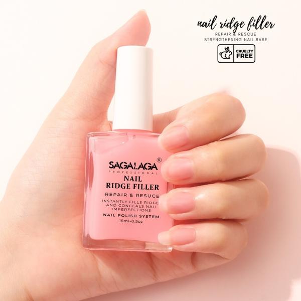 SAGALAGA Nail Growth Repair Strengthener Treatment Air Dry Nail Polish Good for Cracked & Thin Nails Beauty