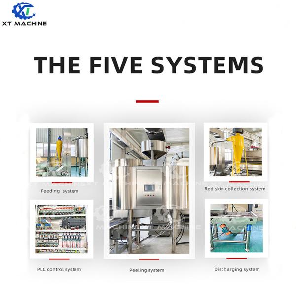 Industrial Grade Peanut Blanching Machine with Automated Operation High Blanching Quality and No Damage or Scratches