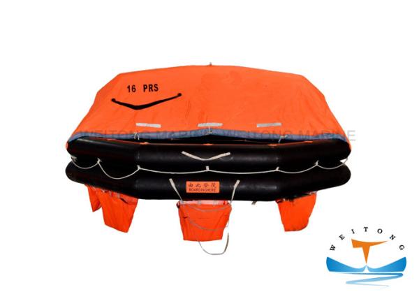 Davit - Launched Marine Life Raft 16 Man Capacity For Sea Sailing Vessel