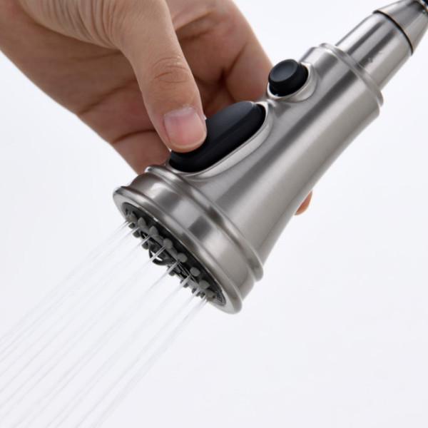 Solid SUS304 Stainless Steel Water Tap IPX5 Deck Mounted Kitchen Mixer Taps