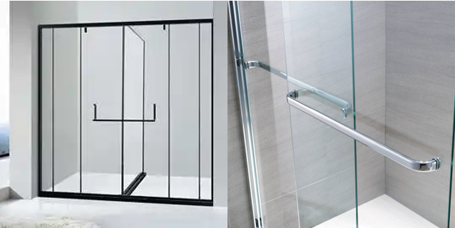 10mm Frosted Glass Sliding Shower Doors Explosion Proof Shower Glass Panel