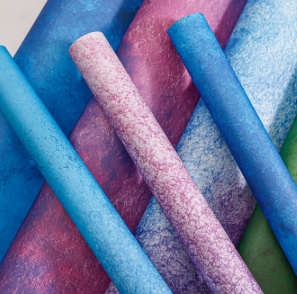 Partysu Colorido Lavado de tinta Tintura Impermeable Floral Papel de embalaje de flores Tiempo de envío 30-45 días