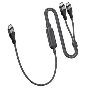 140W 2 IN 1 USB C To USB C Laptop Charging Cable Bulk Wholesale