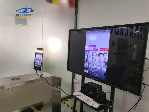 HFSecurity RA08TPlus Multi Person Face Temperature Detection And Optional 4g  Wireless Recognition Terminal