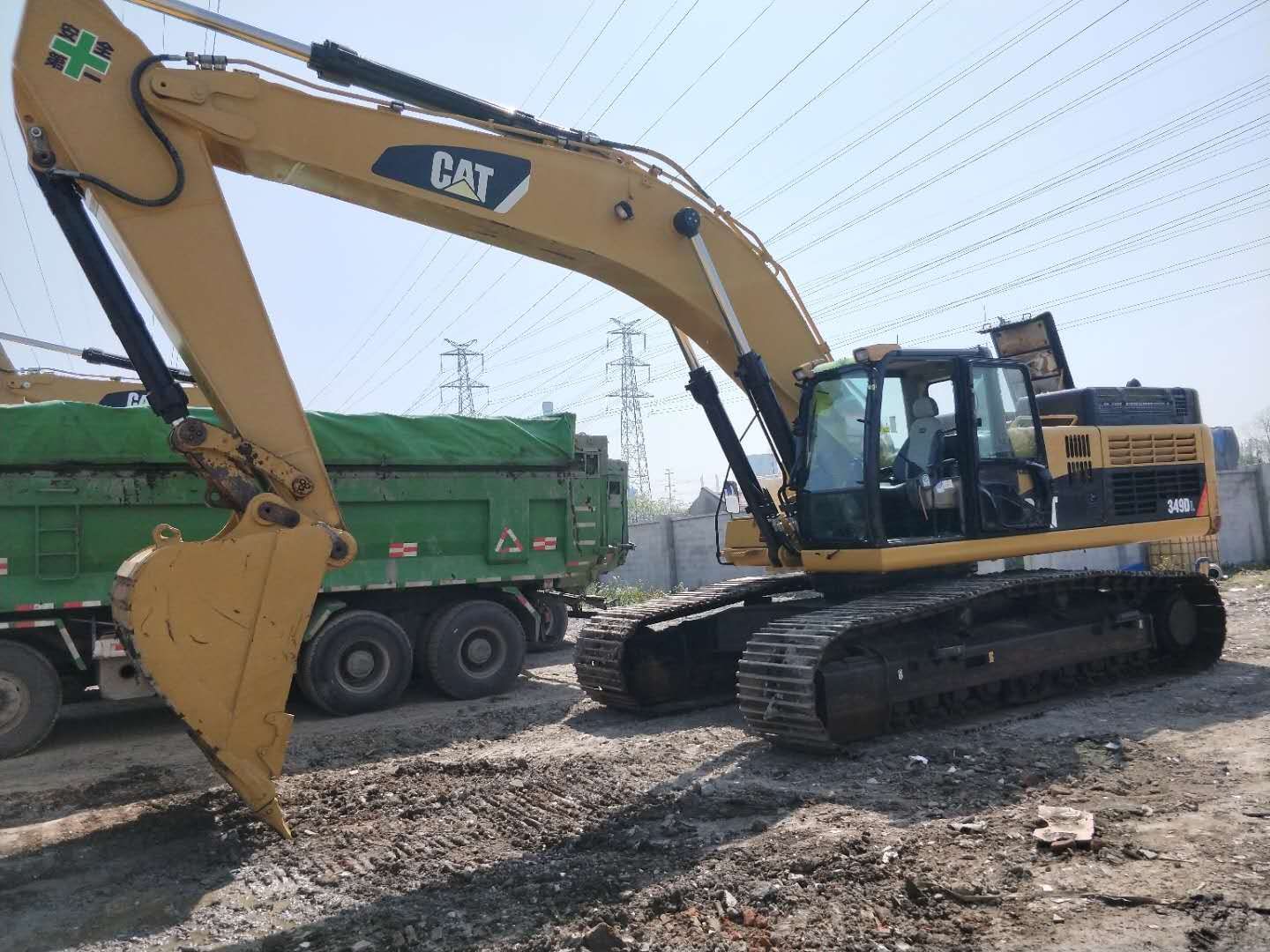 Японское происхождение Использованный экскаватор для кошек 50000kg CAT 349DL Crawler Excavator с емкостью ведра 2m3