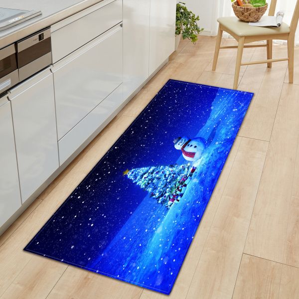 Tapis lavable de confort de cuisine de Santa Cute Kitchen Runner Rugs 40*60cm